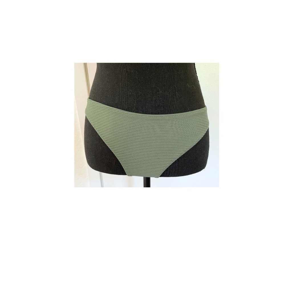H&M Olive Green Ribbed Bikini Bottoms